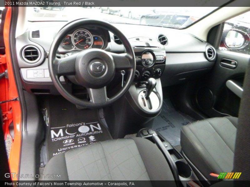 True Red / Black 2011 Mazda MAZDA2 Touring