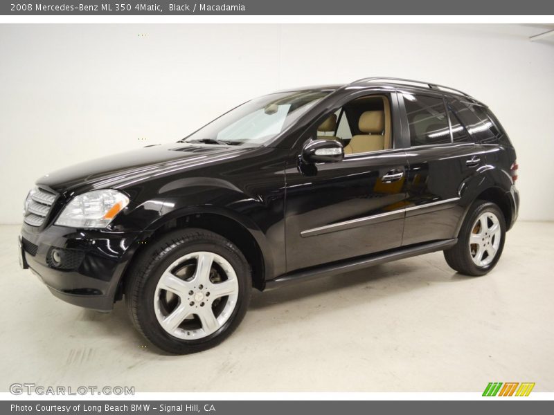 Black / Macadamia 2008 Mercedes-Benz ML 350 4Matic