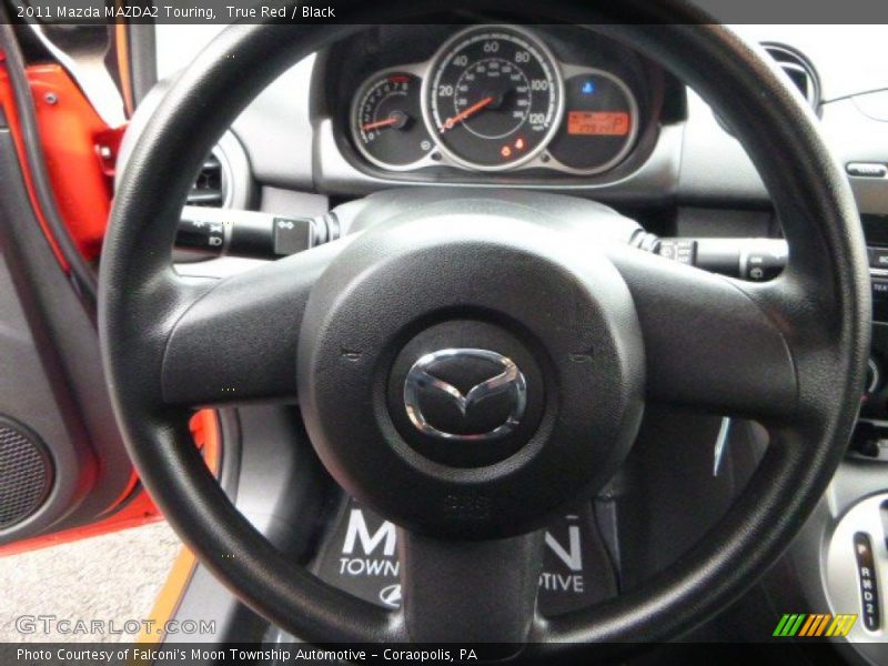 True Red / Black 2011 Mazda MAZDA2 Touring