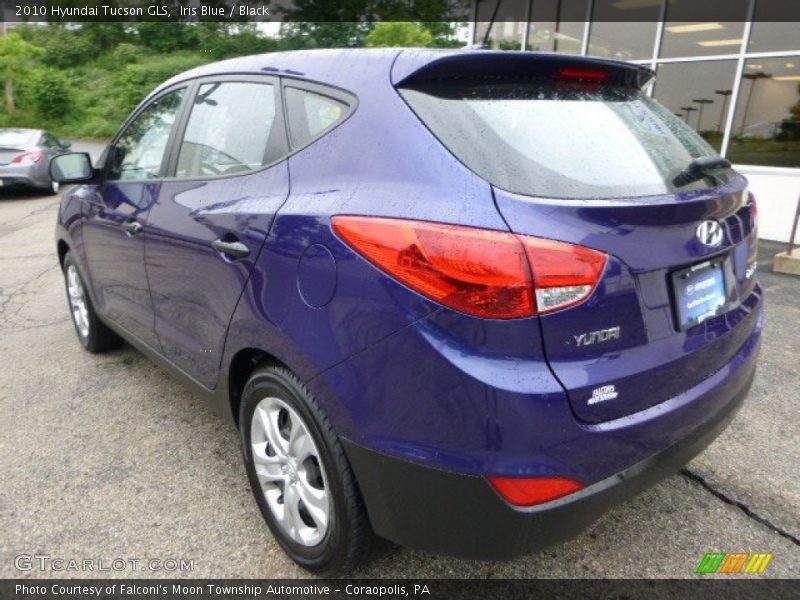 Iris Blue / Black 2010 Hyundai Tucson GLS