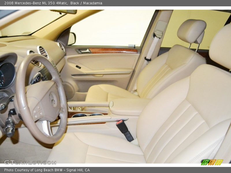 Black / Macadamia 2008 Mercedes-Benz ML 350 4Matic