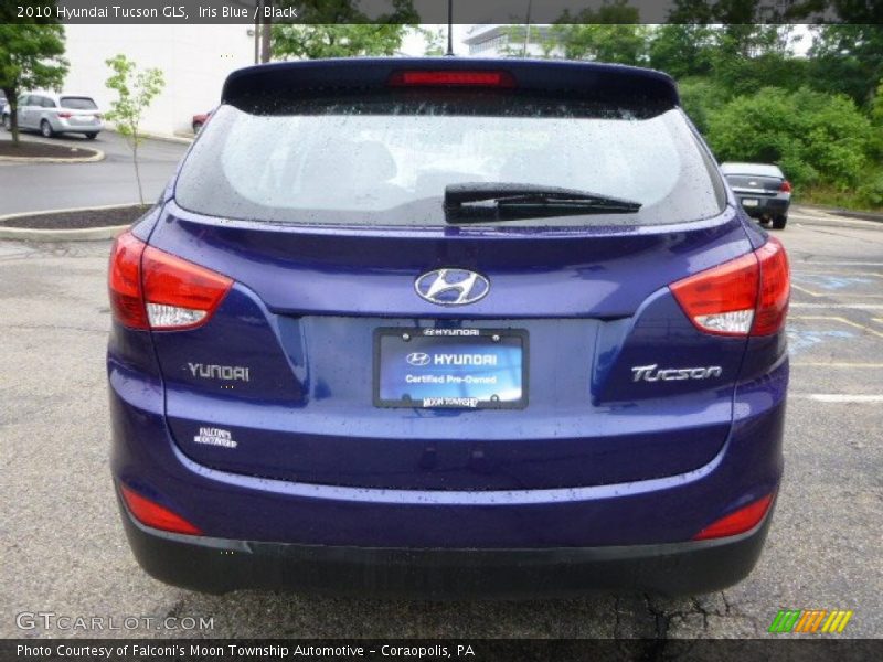 Iris Blue / Black 2010 Hyundai Tucson GLS