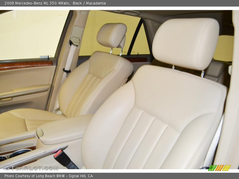 Black / Macadamia 2008 Mercedes-Benz ML 350 4Matic