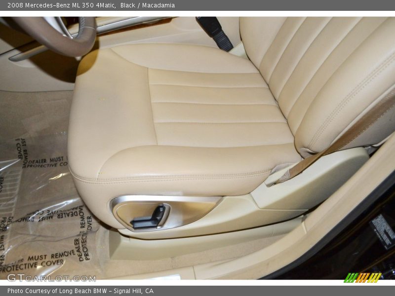 Black / Macadamia 2008 Mercedes-Benz ML 350 4Matic