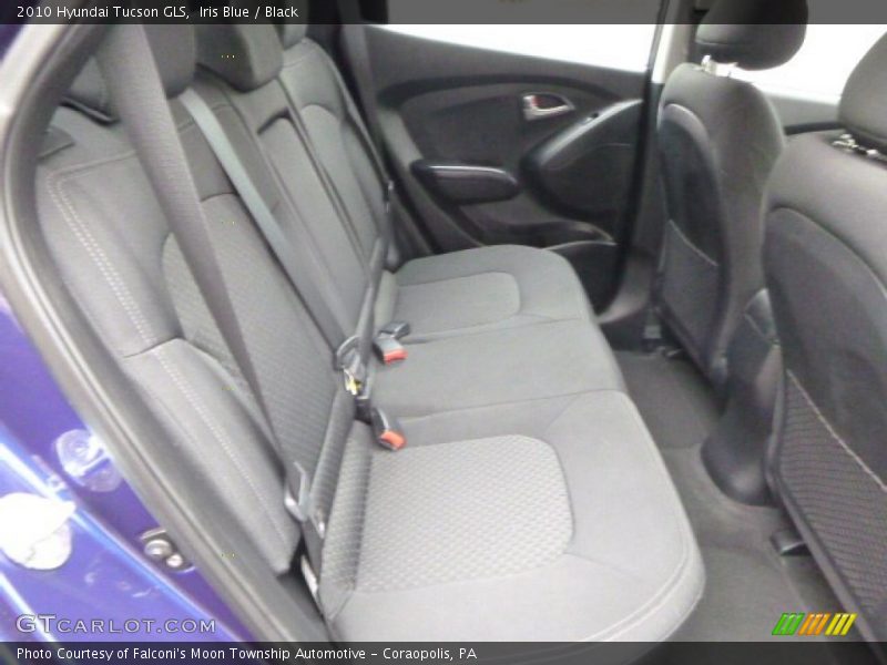 Iris Blue / Black 2010 Hyundai Tucson GLS