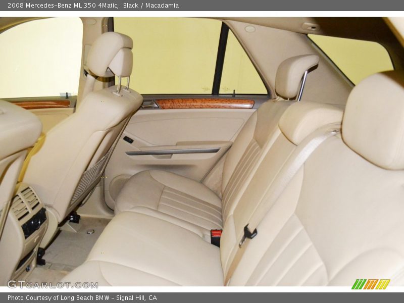 Black / Macadamia 2008 Mercedes-Benz ML 350 4Matic