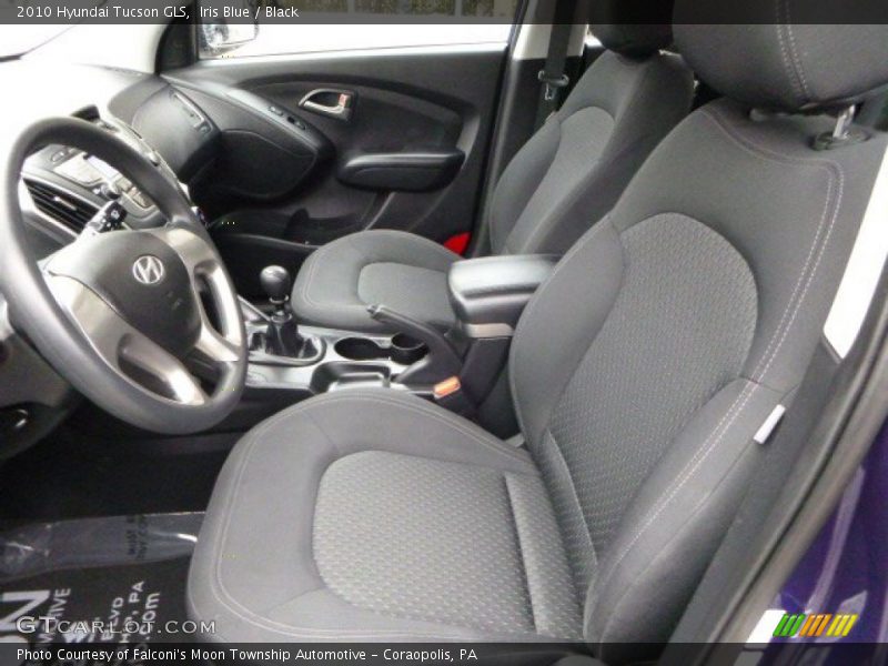 Iris Blue / Black 2010 Hyundai Tucson GLS