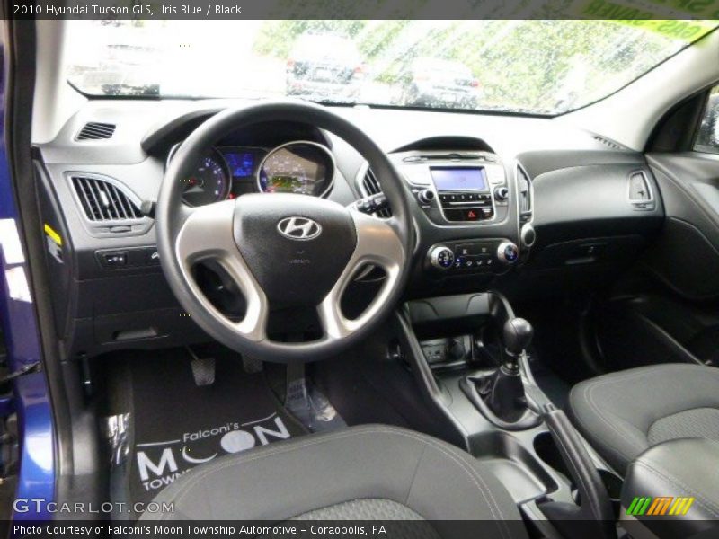 Iris Blue / Black 2010 Hyundai Tucson GLS