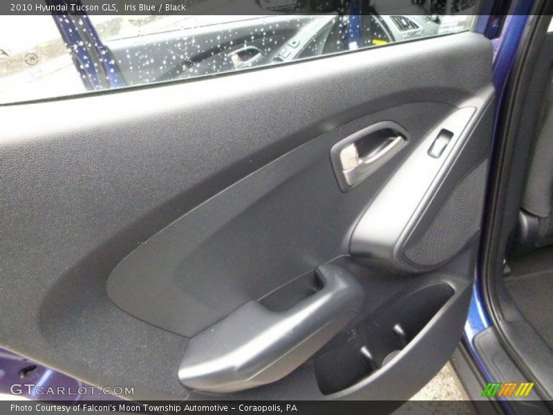Iris Blue / Black 2010 Hyundai Tucson GLS
