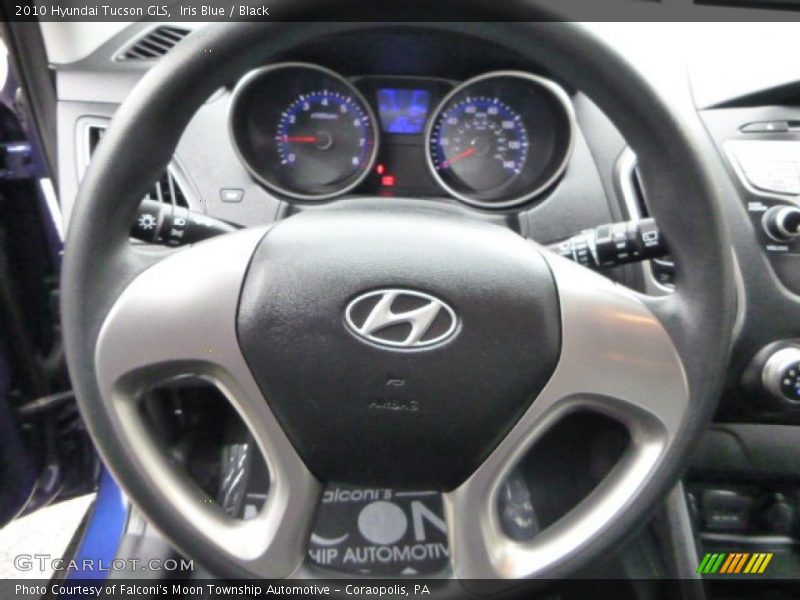 Iris Blue / Black 2010 Hyundai Tucson GLS