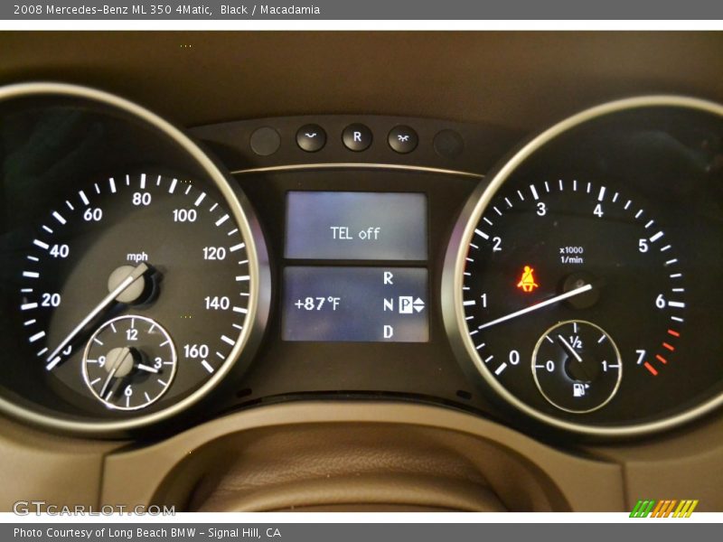 Black / Macadamia 2008 Mercedes-Benz ML 350 4Matic
