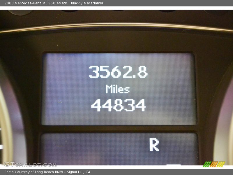 Black / Macadamia 2008 Mercedes-Benz ML 350 4Matic