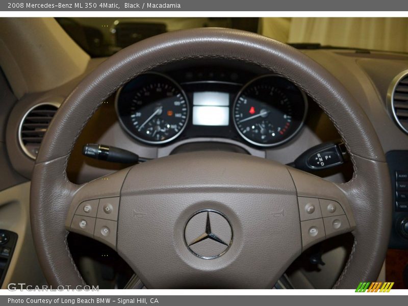 Black / Macadamia 2008 Mercedes-Benz ML 350 4Matic