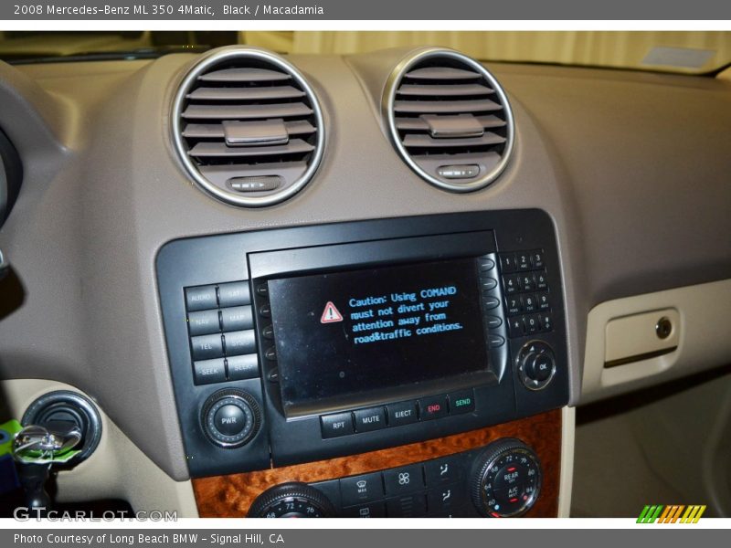 Black / Macadamia 2008 Mercedes-Benz ML 350 4Matic