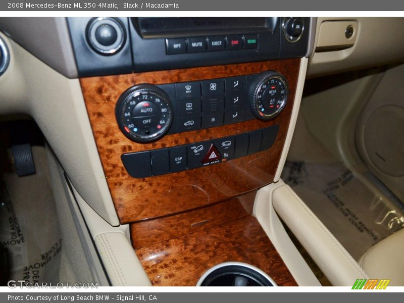 Black / Macadamia 2008 Mercedes-Benz ML 350 4Matic