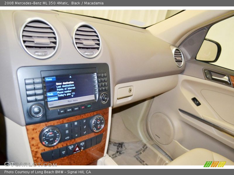 Black / Macadamia 2008 Mercedes-Benz ML 350 4Matic