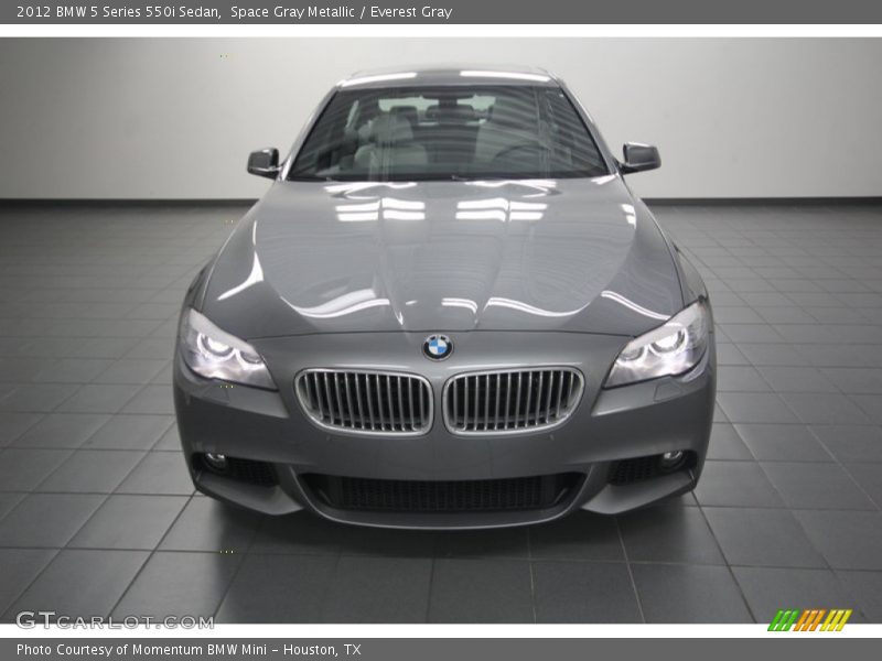 Space Gray Metallic / Everest Gray 2012 BMW 5 Series 550i Sedan