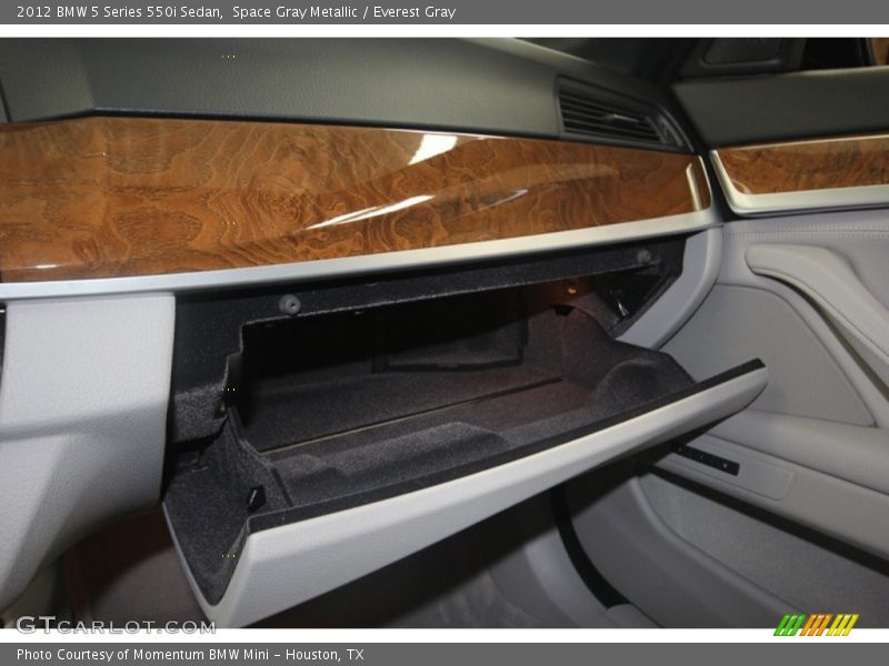 Space Gray Metallic / Everest Gray 2012 BMW 5 Series 550i Sedan
