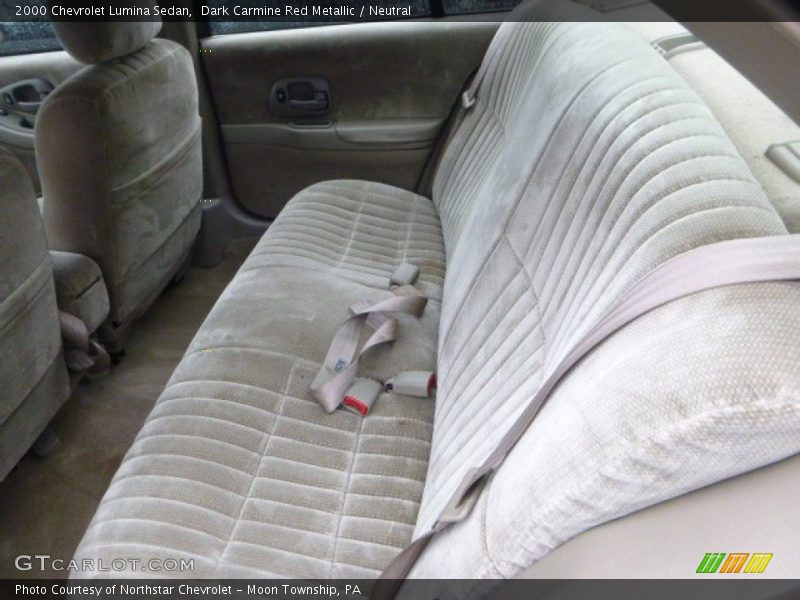 Rear Seat of 2000 Lumina Sedan