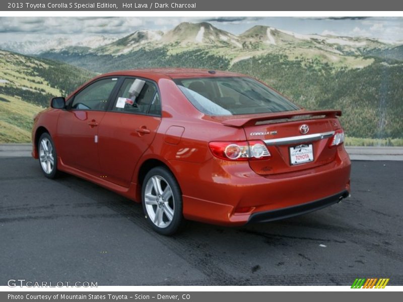 Hot Lava / Dark Charcoal 2013 Toyota Corolla S Special Edition