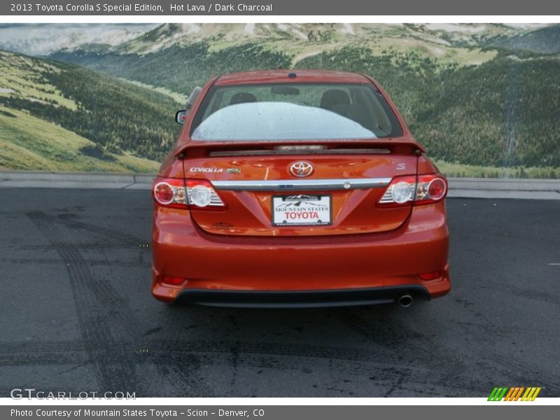 Hot Lava / Dark Charcoal 2013 Toyota Corolla S Special Edition