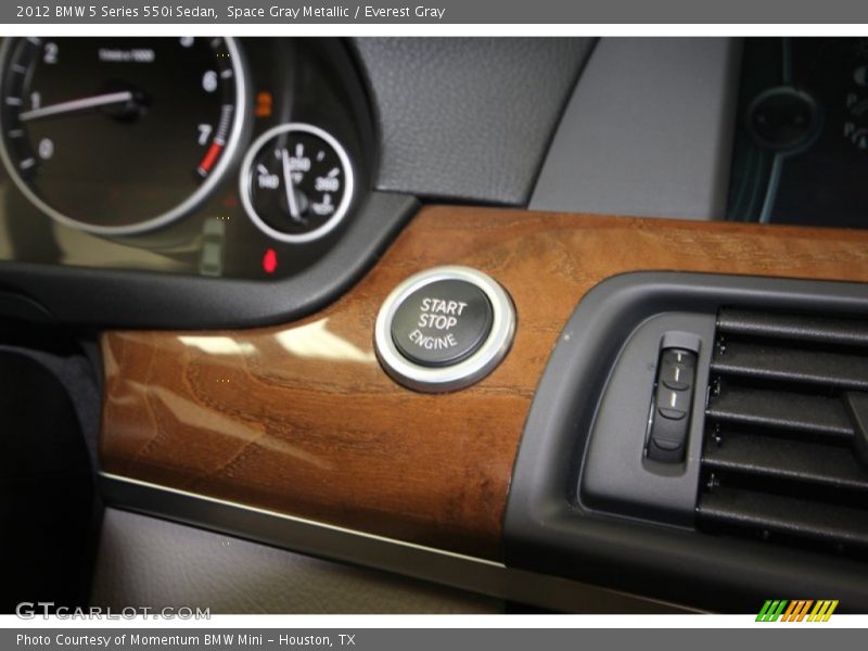 Space Gray Metallic / Everest Gray 2012 BMW 5 Series 550i Sedan