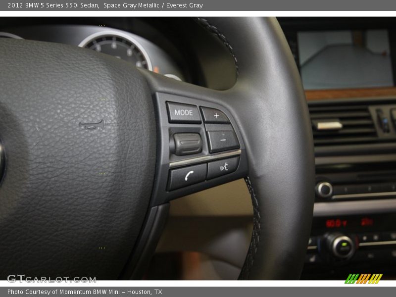 Space Gray Metallic / Everest Gray 2012 BMW 5 Series 550i Sedan