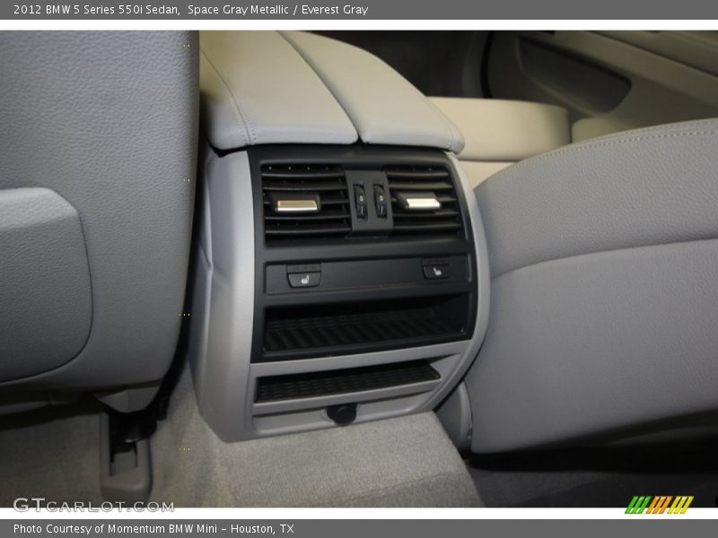 Space Gray Metallic / Everest Gray 2012 BMW 5 Series 550i Sedan
