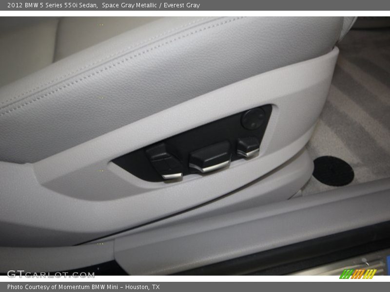 Space Gray Metallic / Everest Gray 2012 BMW 5 Series 550i Sedan