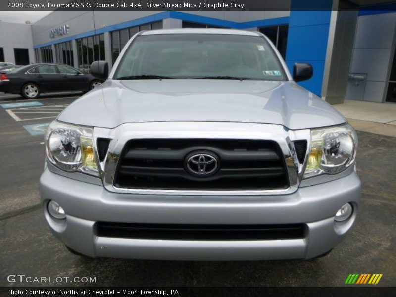 Silver Streak Mica / Graphite Gray 2008 Toyota Tacoma V6 SR5 Double Cab 4x4