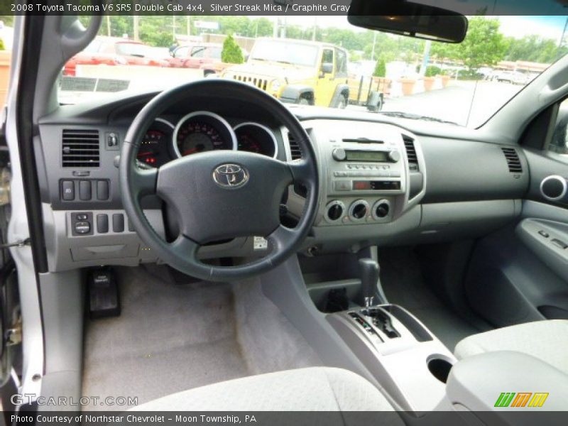 Silver Streak Mica / Graphite Gray 2008 Toyota Tacoma V6 SR5 Double Cab 4x4