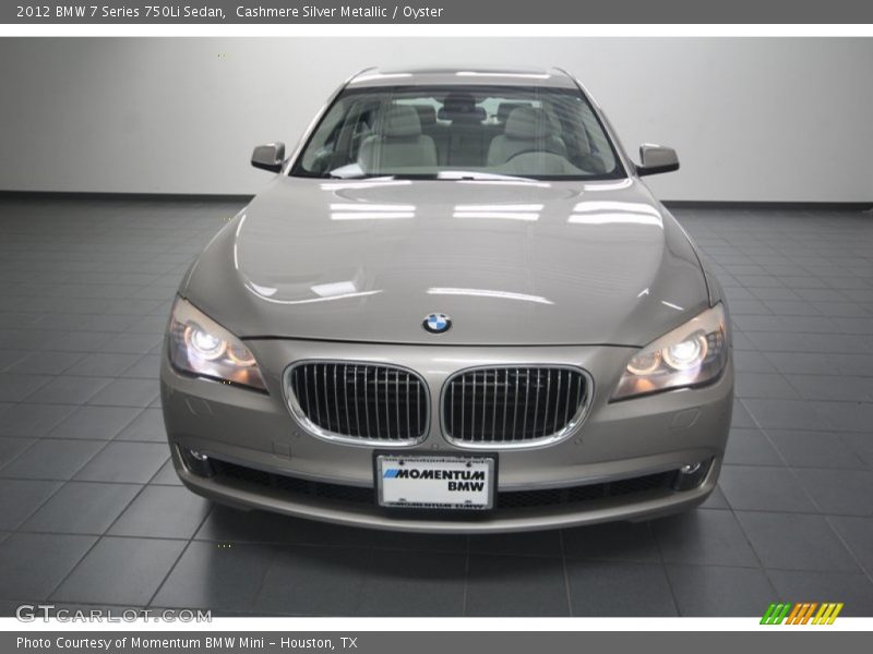 Cashmere Silver Metallic / Oyster 2012 BMW 7 Series 750Li Sedan