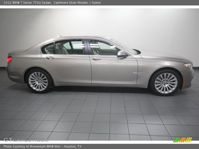 Cashmere Silver Metallic / Oyster 2012 BMW 7 Series 750Li Sedan