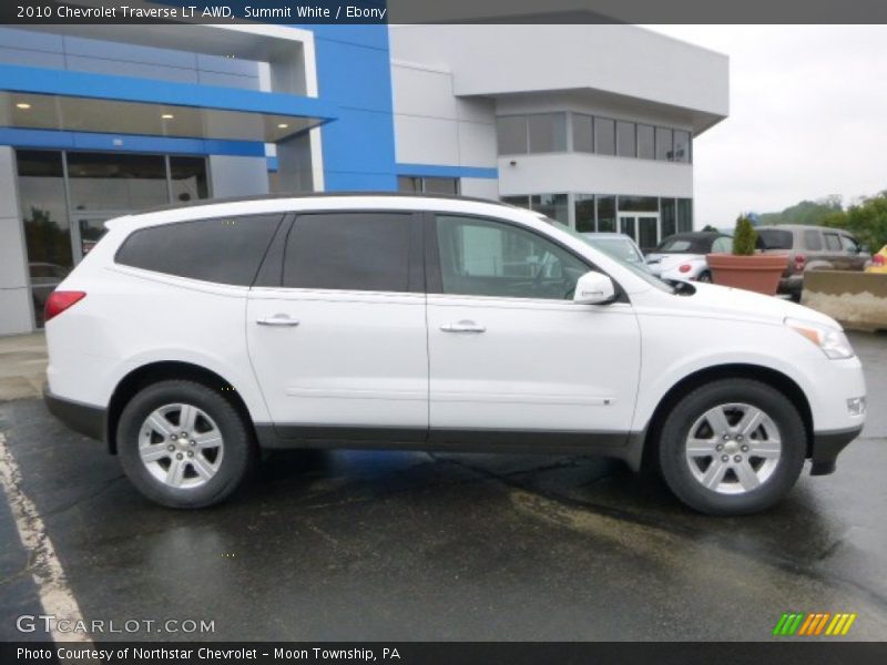 Summit White / Ebony 2010 Chevrolet Traverse LT AWD