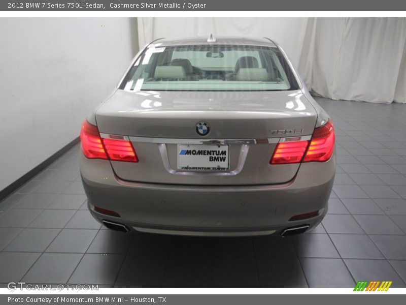 Cashmere Silver Metallic / Oyster 2012 BMW 7 Series 750Li Sedan