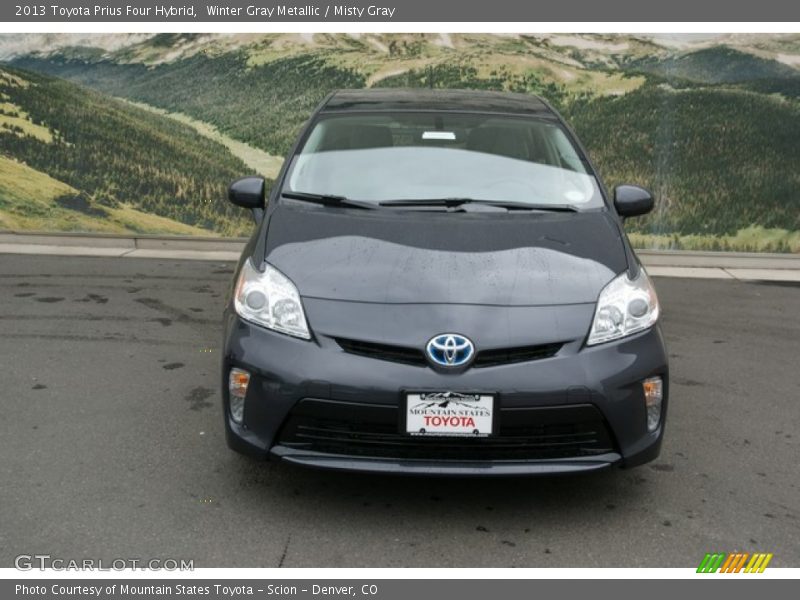 Winter Gray Metallic / Misty Gray 2013 Toyota Prius Four Hybrid