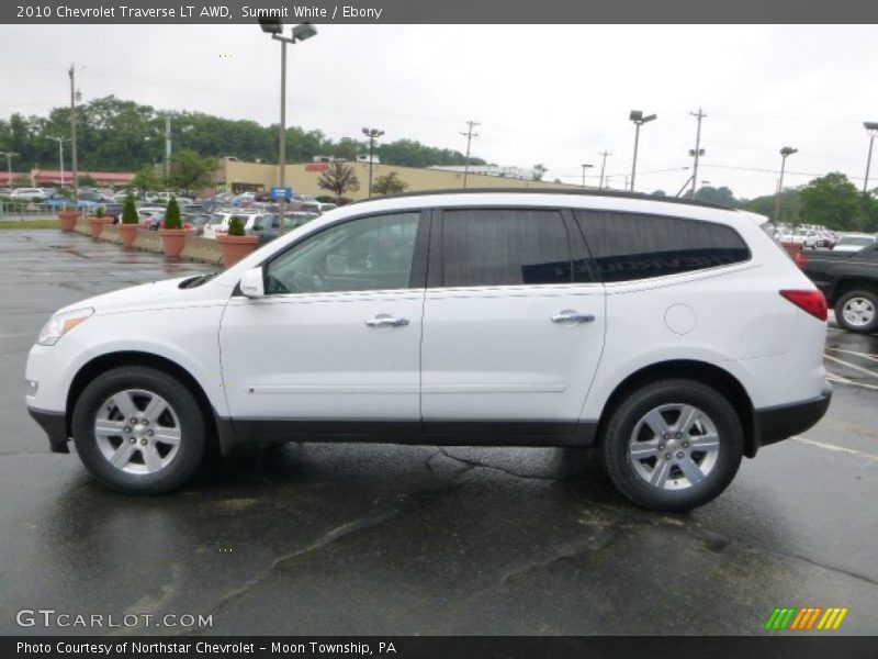Summit White / Ebony 2010 Chevrolet Traverse LT AWD