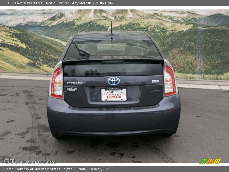 Winter Gray Metallic / Misty Gray 2013 Toyota Prius Four Hybrid