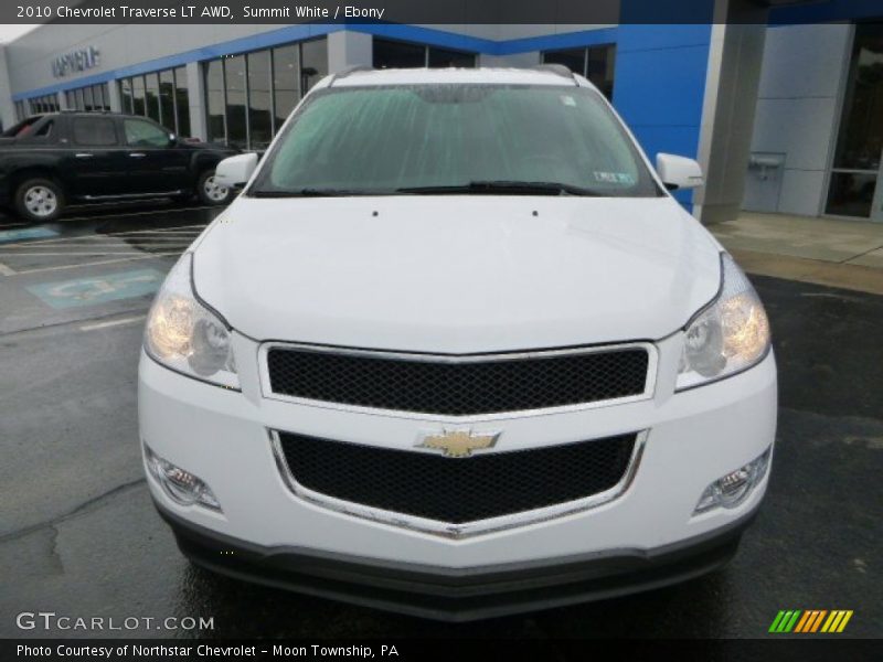 Summit White / Ebony 2010 Chevrolet Traverse LT AWD