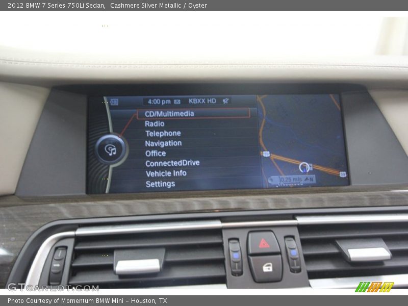 Cashmere Silver Metallic / Oyster 2012 BMW 7 Series 750Li Sedan