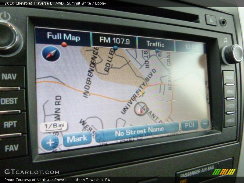 Summit White / Ebony 2010 Chevrolet Traverse LT AWD