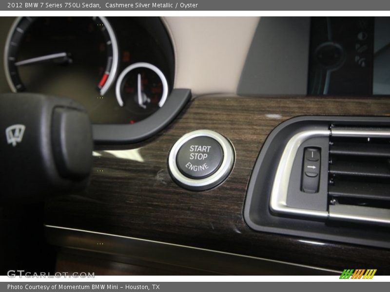 Cashmere Silver Metallic / Oyster 2012 BMW 7 Series 750Li Sedan