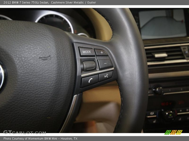 Cashmere Silver Metallic / Oyster 2012 BMW 7 Series 750Li Sedan