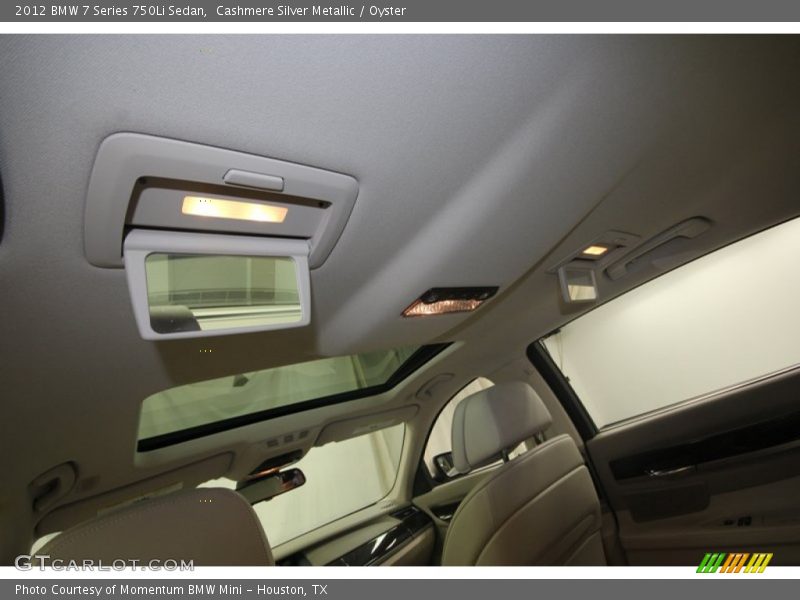 Cashmere Silver Metallic / Oyster 2012 BMW 7 Series 750Li Sedan