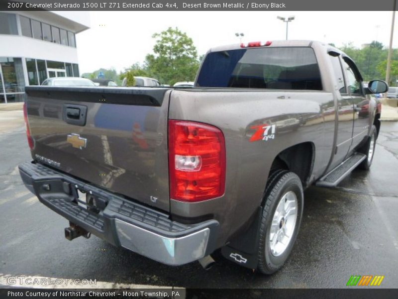 Desert Brown Metallic / Ebony Black 2007 Chevrolet Silverado 1500 LT Z71 Extended Cab 4x4