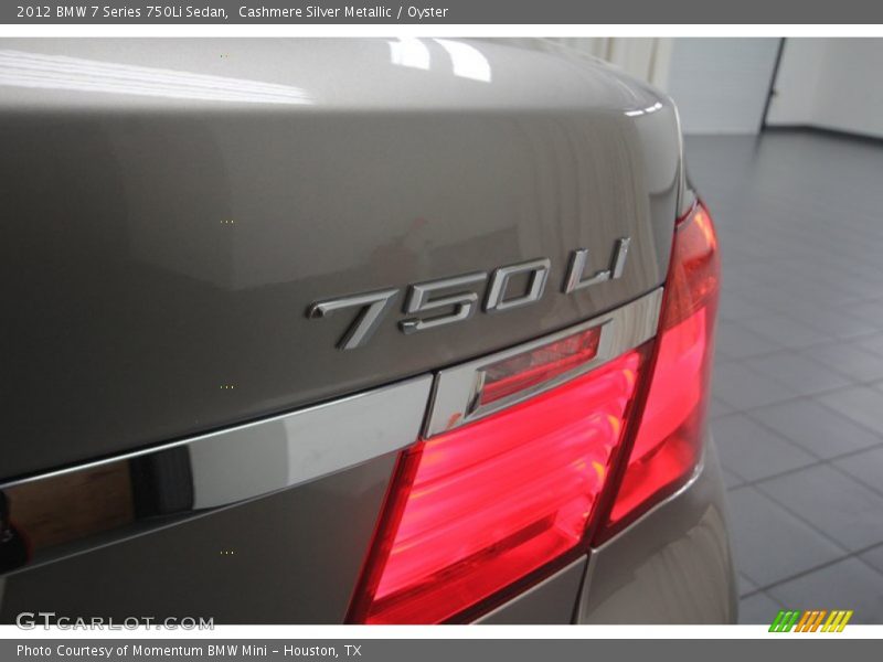 Cashmere Silver Metallic / Oyster 2012 BMW 7 Series 750Li Sedan
