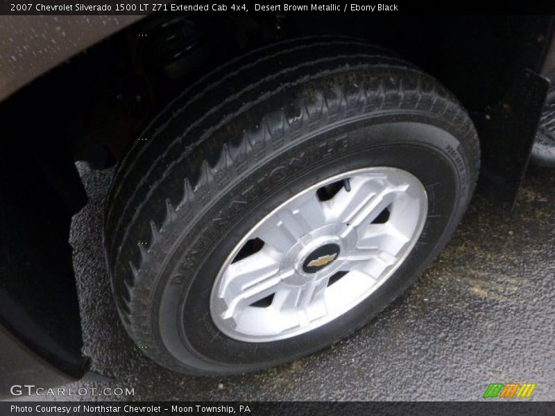 Desert Brown Metallic / Ebony Black 2007 Chevrolet Silverado 1500 LT Z71 Extended Cab 4x4