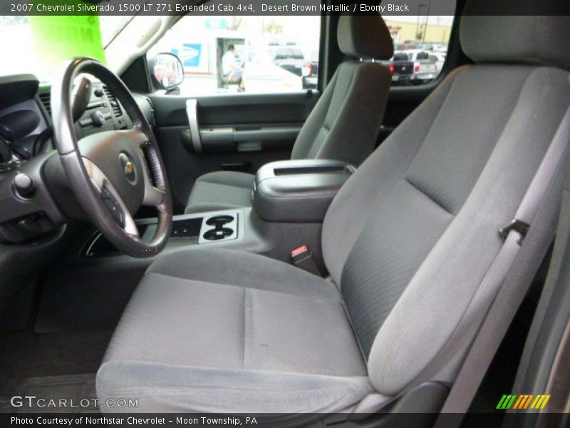 Desert Brown Metallic / Ebony Black 2007 Chevrolet Silverado 1500 LT Z71 Extended Cab 4x4
