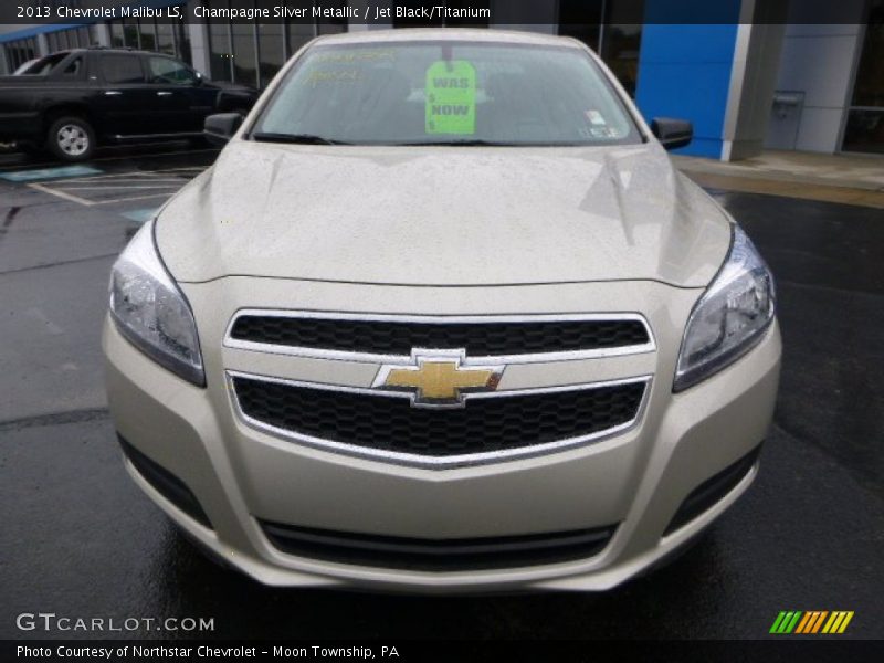 Champagne Silver Metallic / Jet Black/Titanium 2013 Chevrolet Malibu LS