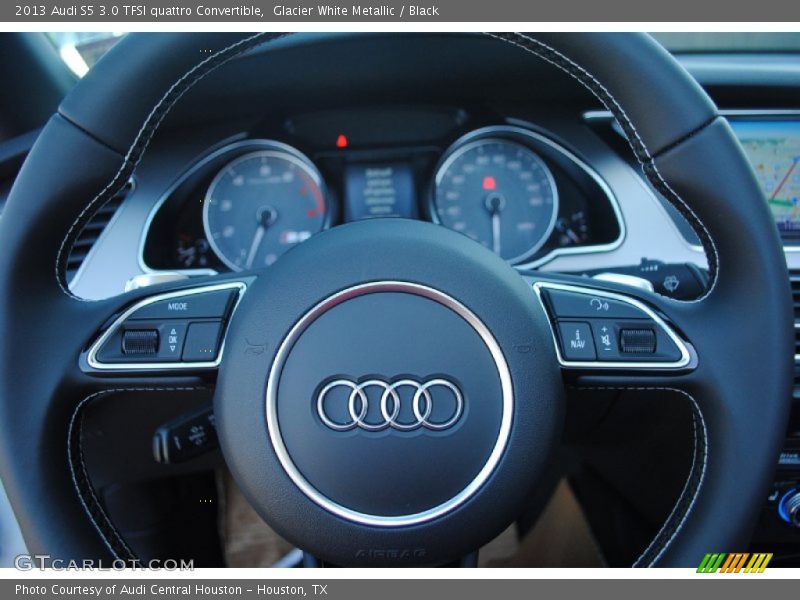 Glacier White Metallic / Black 2013 Audi S5 3.0 TFSI quattro Convertible